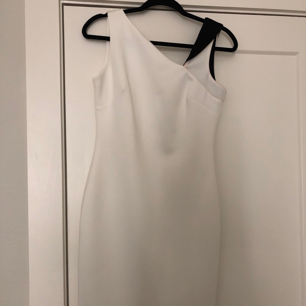 Calvin Klein black and white dress